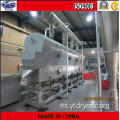 Máquina secadora de lecho fluido para la industria alimenticia